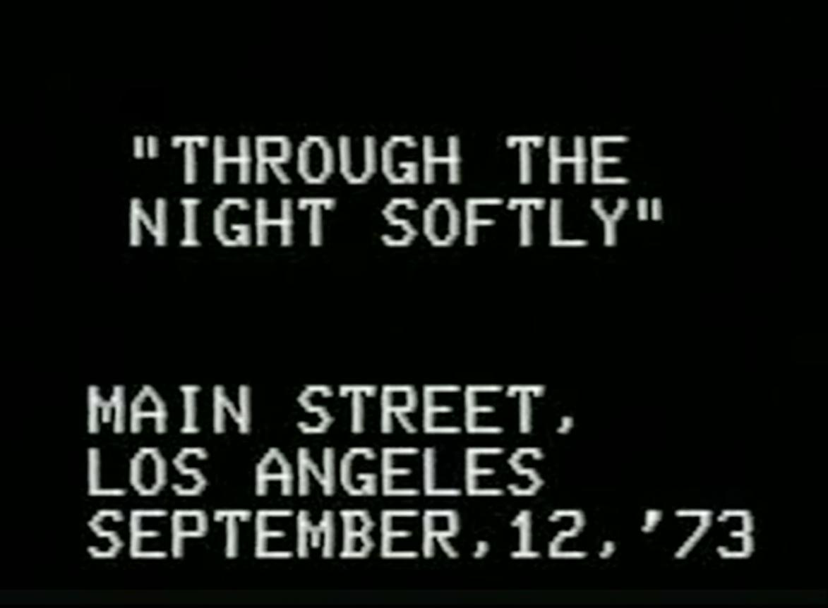 Through the Night Softly